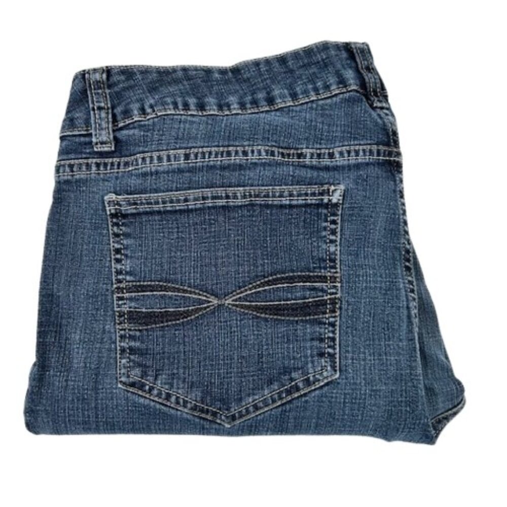 Women’s Lee Riders Midrise Jeans 18P Embroidered 5 Pocket Stright Leg